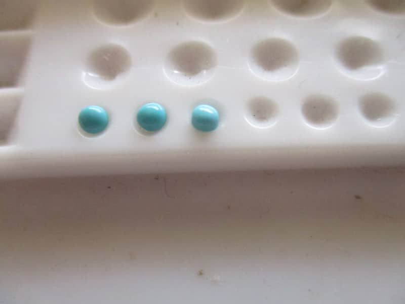 1 lot of 3 piece - 2.50mm Round cut Turquoise T. W. .19ct