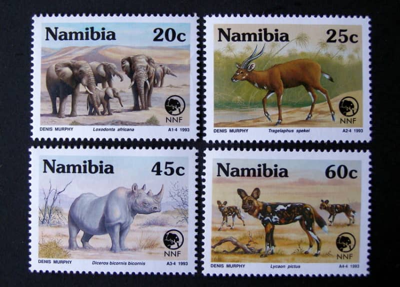 NAMIBIA Mint* Set - Rare and Endangered Animals 1993