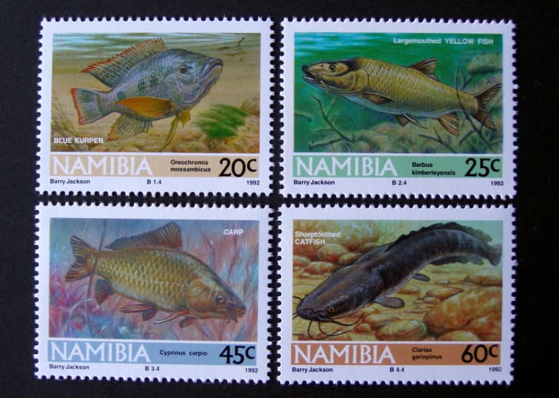 NAMIBIA Mint Set - Freshwater Angling 1992 //Fish