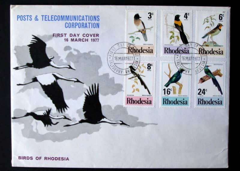 RHODESIA Cover - Birds 1977
