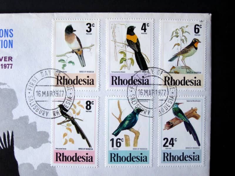 RHODESIA Cover - Birds 1977
