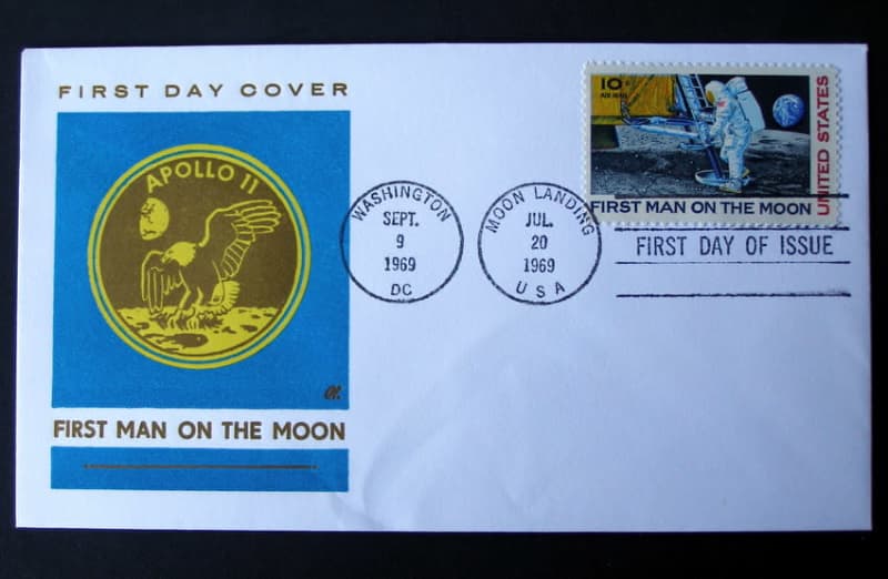 U.S.A. Cover - First Man on the Moon 1969