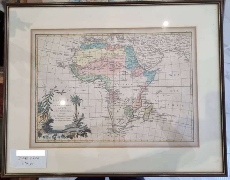 Map of Africa by Jan Veer 1782