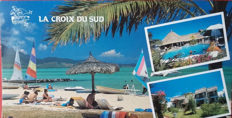 MAURITIUS HOTEL LA CROIX DU SUD POPULAR HOTEL FOR SOUTH AFRICANS POST CARD