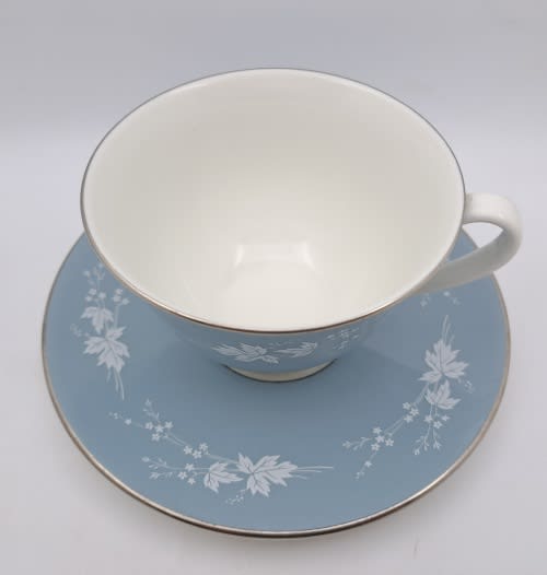 Vintage Royal Doulton ''Reflection'' Tea Duo Translucent English China-Excellent condition