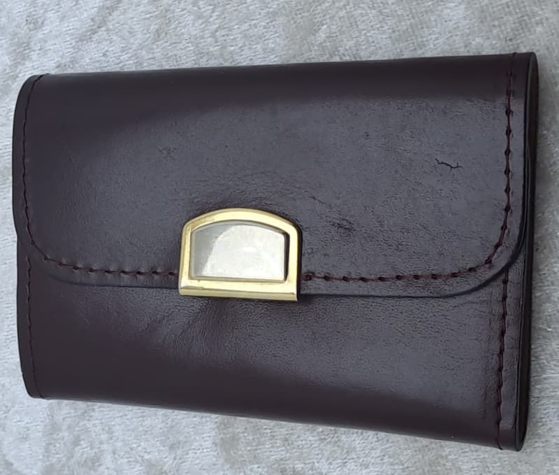 Vintage A.R.C Leonardo Florence Leather Key Holder Pouch - Italy - Unused