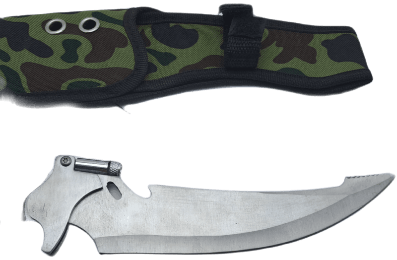 Pre-Owned USA Saber Survival Knife with Canvas Sheath