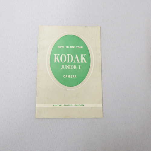 Kodak Eastman Junior camera instruction manual