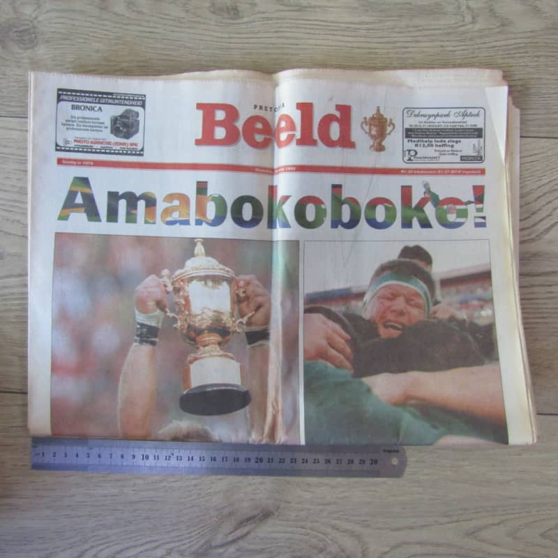 Pretoria Rugby Beeld 26 Junie 1995 Amabokoboko! - Rugby World Cup
