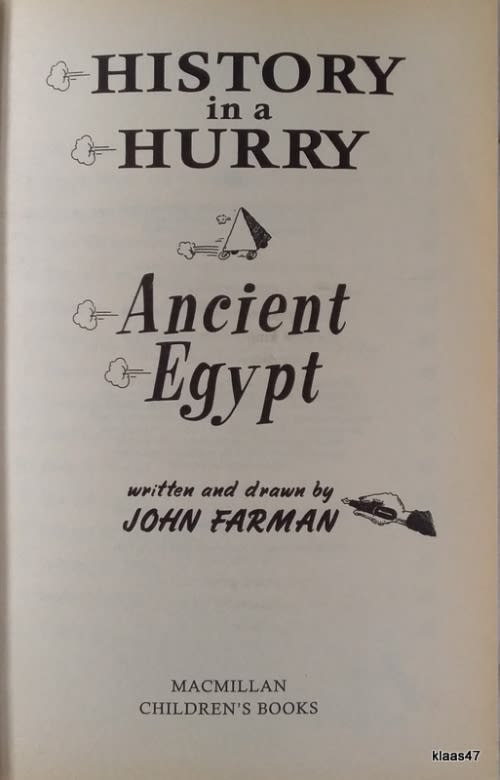 History In A Hurry: Ancient Egypt / Ancient Greece - John Farman - 2 Paperbacks 1988