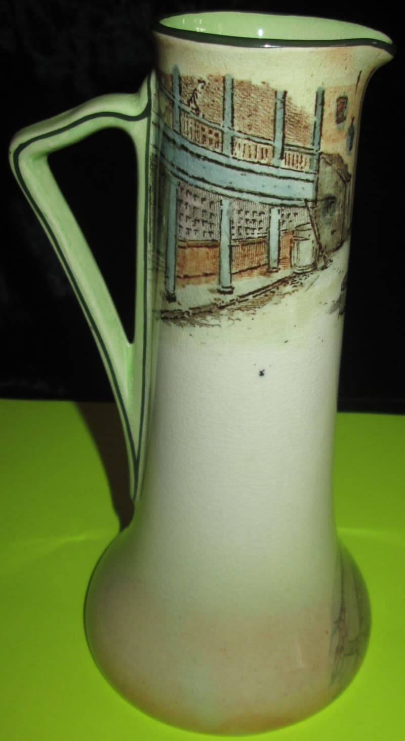 Home Decor-Royal Doulton-Dickens Ware England-The Fat Boy Tall Pitcher