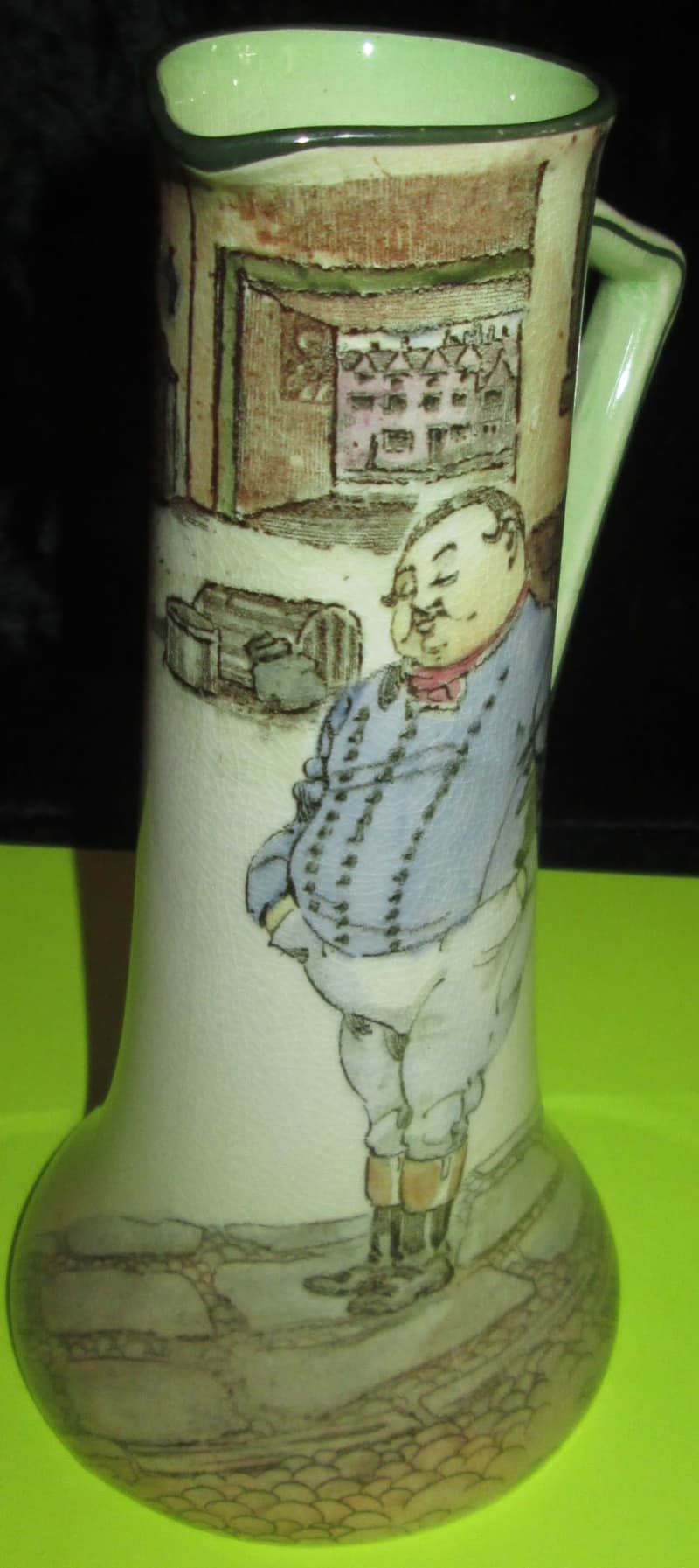 Home Decor-Royal Doulton-Dickens Ware England-The Fat Boy Tall Pitcher