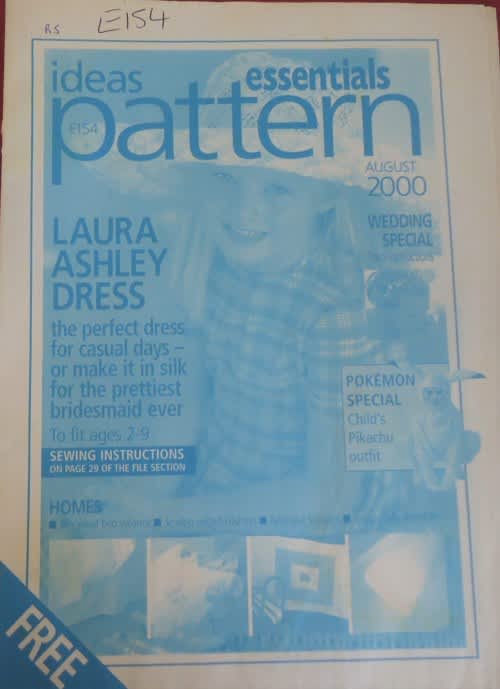ESSENTIAL PATTERNS E154 `THE LAURA ASHLEY DRESS`  SIZE 2 - 9 YEARS