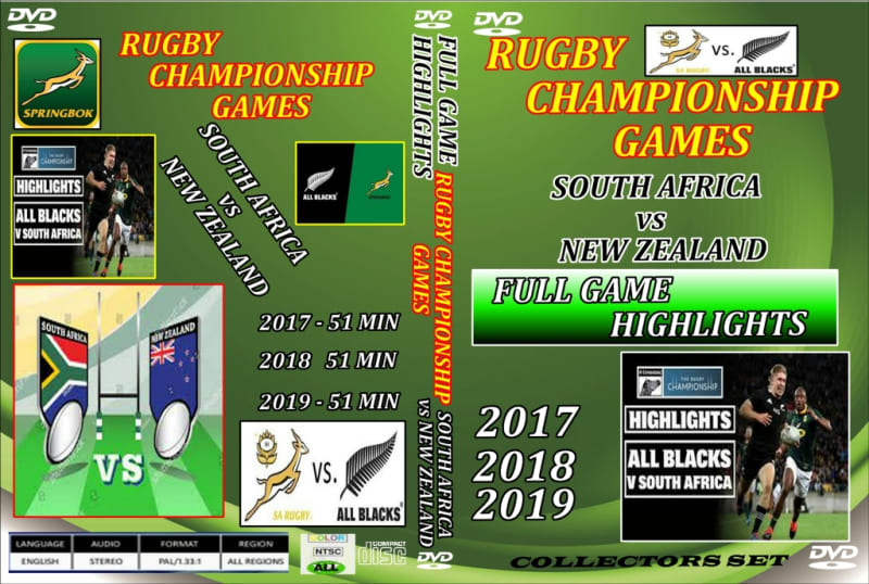 South Africa vs New Zealand - RUGBY CHAMPIONSHIP Highlights Dvd