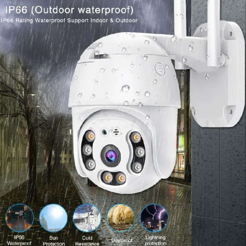 Surveillance Cameras Outdoor Security Probe 360° Pantilt Rotating