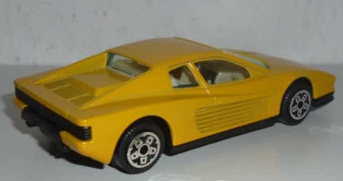 Ferrari Testarossa 1984 yellow 1/43 Bburago/Italia NEW+boxed  #4083 instant wheels