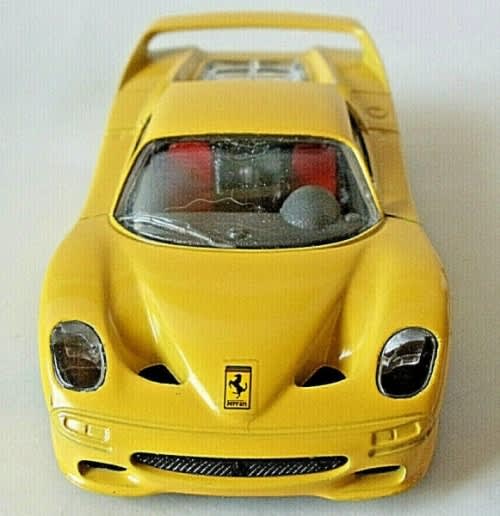 Ferrari F50 1996 yellow 1/43 Bburago NEW+reblistered  #5700 instant wheels