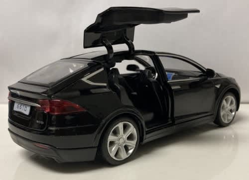 Tesla Model X 2022 black 1/32 Zabawka NEWinBlister  #3211 instant wheels