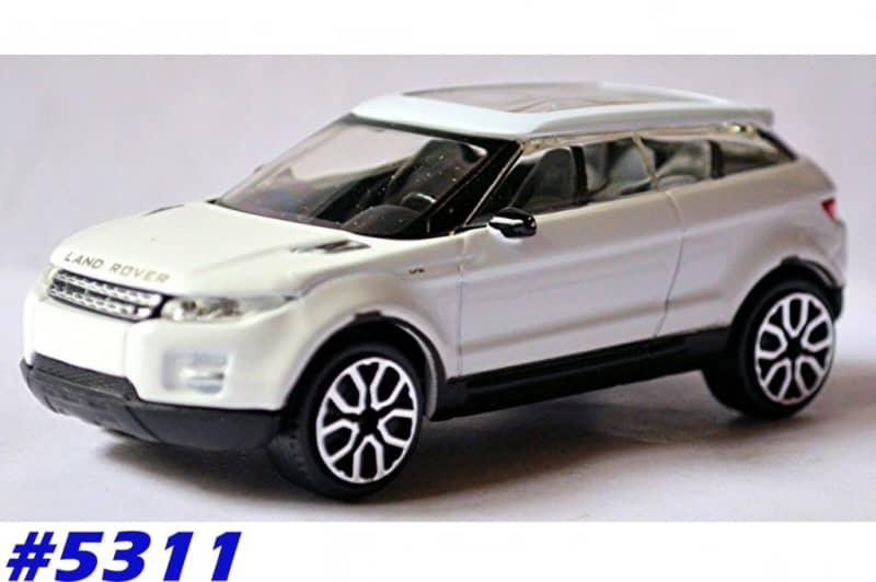 Land Rover LRX (Evoque) Crossover 2011 white 1/43Bbu/IT NEW+boxed  #5311 instant wheels