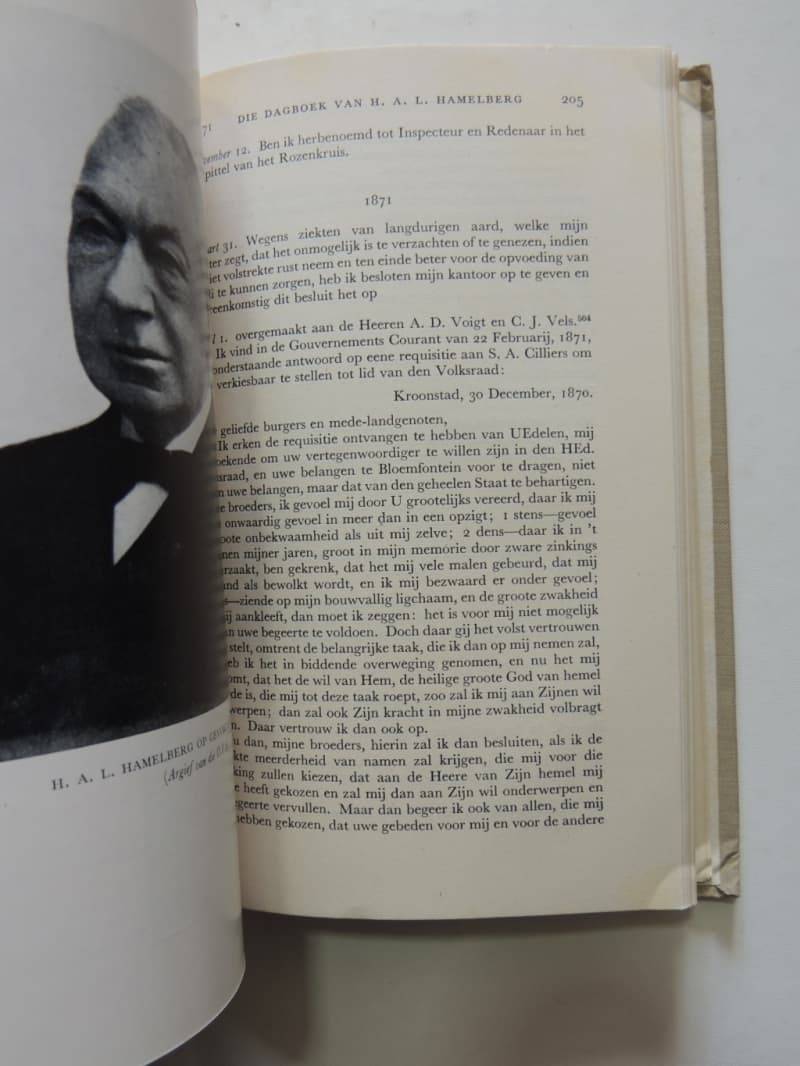 Die Dagboek Van H.A.L. Hamelberg 1855-1871 - Series I No. 33 - Dr. FJ Du T Spies