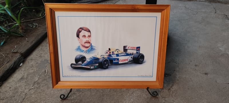 Nigel Mansell 1992 World Champion large Print
