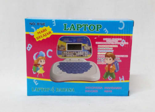 Kiddies Educational Laptop Study Game. Available in Blue color