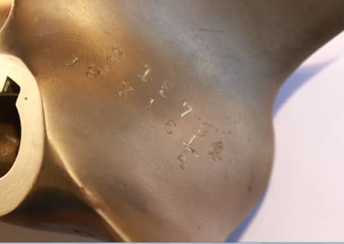 Bamford and Co Small Craft Propellor Manganese Bronze RH 18`x16 1/4`