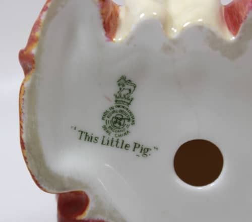 Vintage Royal Doulton Bone China `This Little Piggy` HN 1793 Figurine