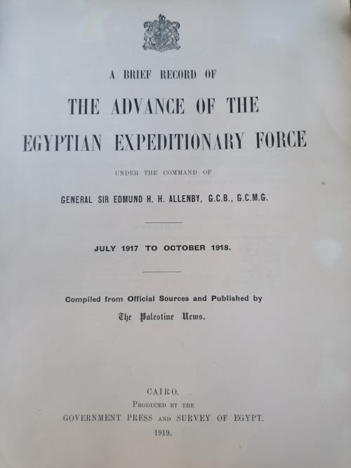Brief Record of the Advance of the Egyptian Expeditionary Force under the Command of General