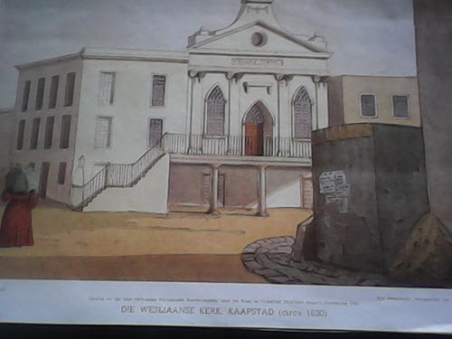 photo die wesliaanse kerk circa 1830