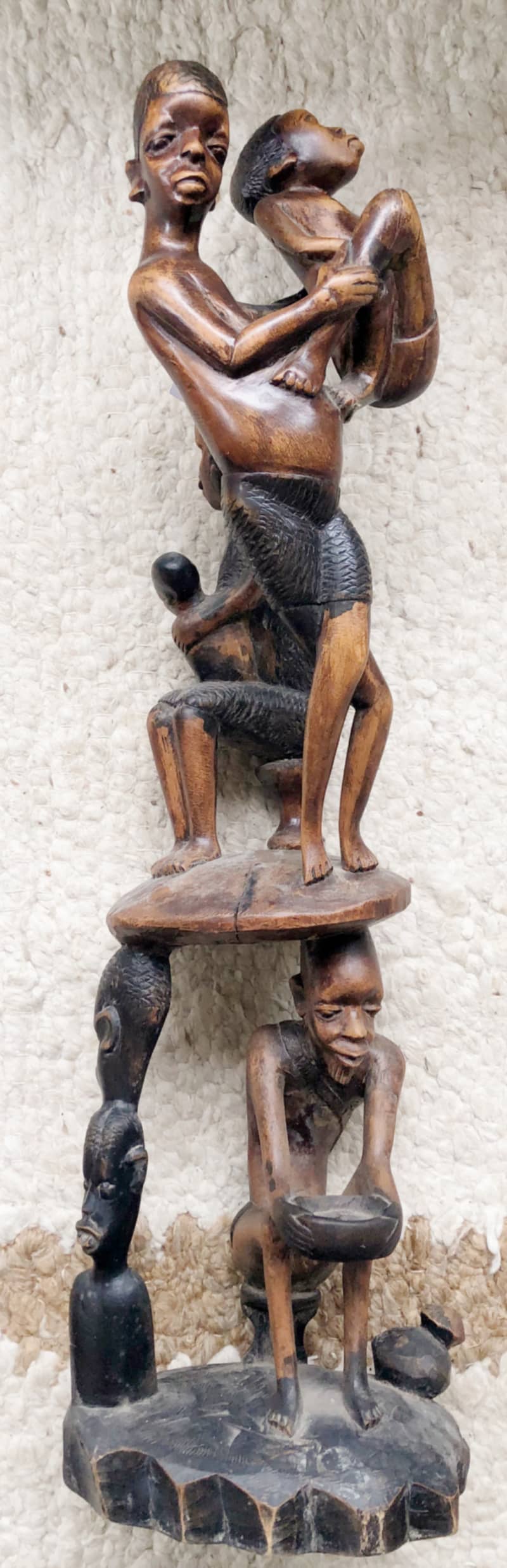 CARVING WOOD AFRICAN LARGE