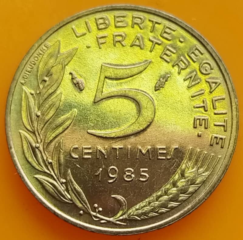1985  5 Centimes Coin      France          SUN13902*
