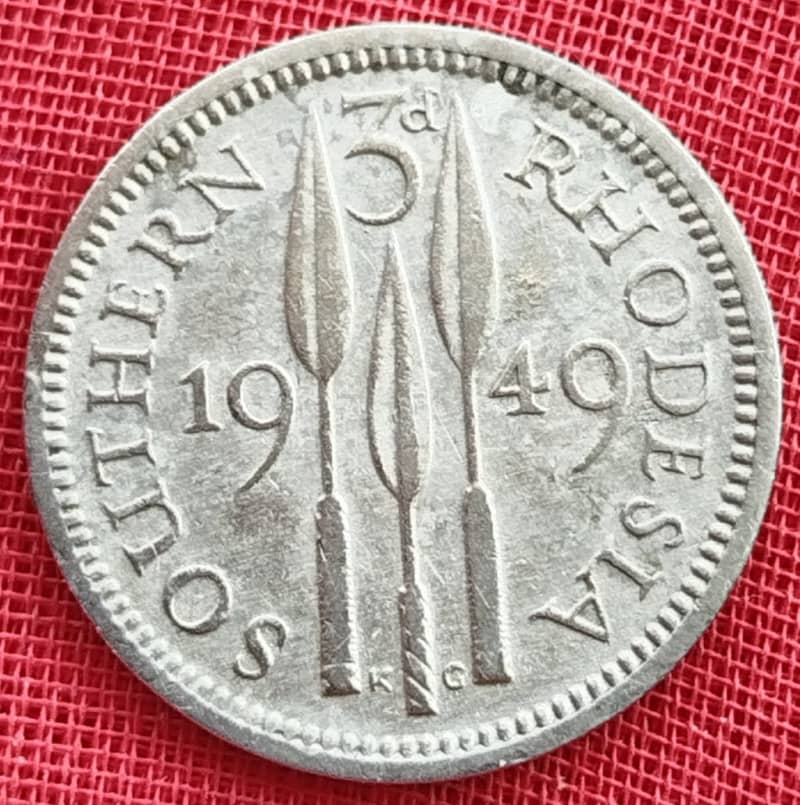 1949         3 Pence - George VI      Southern Rhodesia          SUN13968*