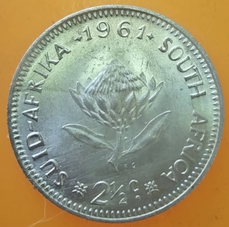 1961  2 1/2 Cent  Coin   SILVER   0.500             SUN14310