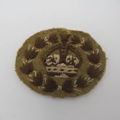 WW2 pair of warrant officer cloth badges