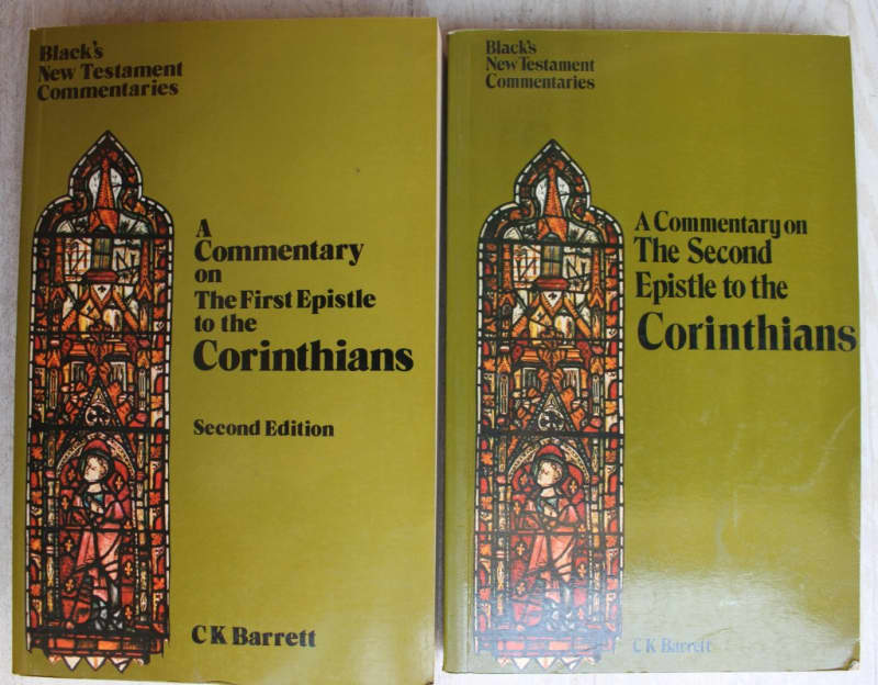 Commentary on First & Second Epistle to the Corinthians - Barrett