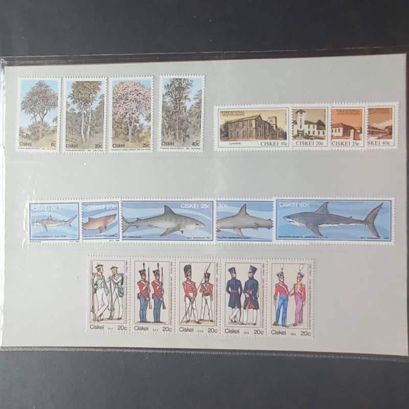 Ciskei - 1983 Year Pack as issued by SAPO - Singles/Setenant Strip - MNH
