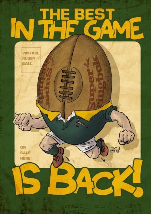 Sporting Memorabilia Super Springbok Leather Rugby Ball Size 5 was listed for 1,999.00 on 26