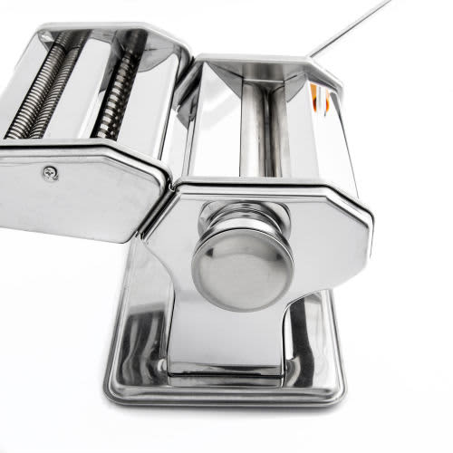Pasta Maker 3-in-1 Stainless Steel Pasta Machine Hob with 2 Blades and Tabletop Clamp