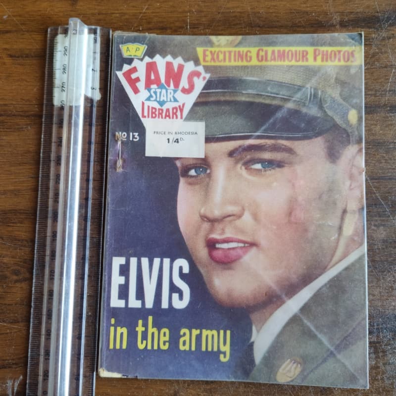 Vintage Fan`s star library magazine - Elvis in the army - 1959