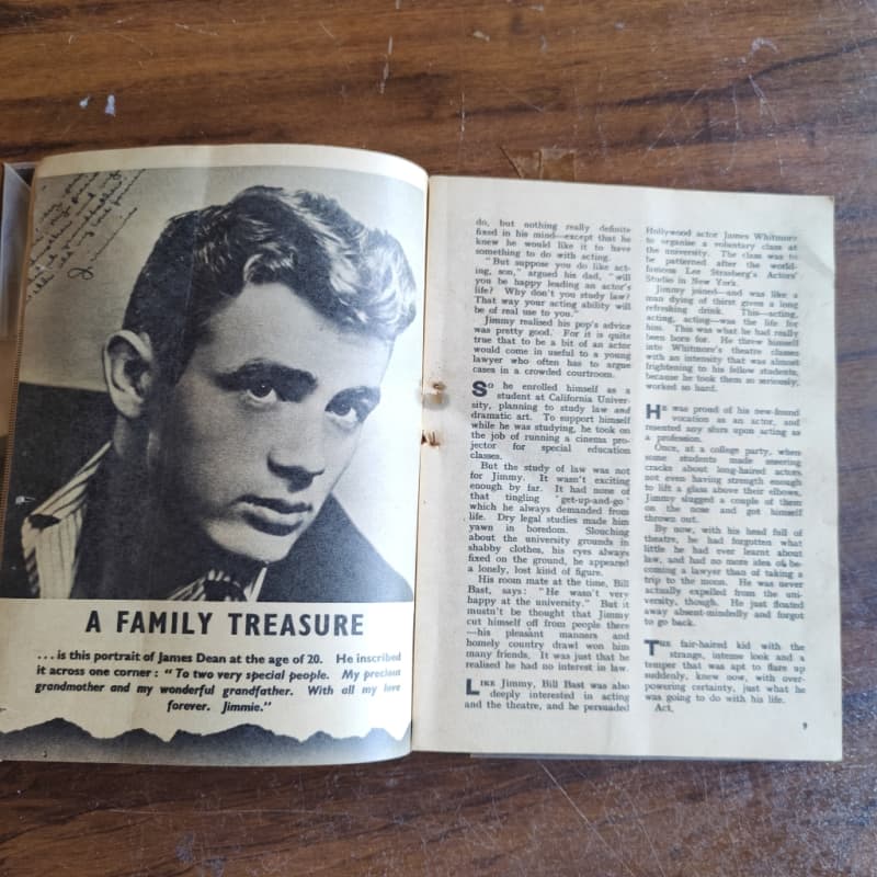 Vintage Fan`s star library magazine - The late James Dean
