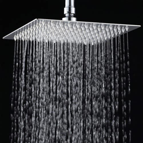 **BIGGER SIZE**10INCH Rainfall Shower Head Ultra-thin Stainless Steel Mirror finish