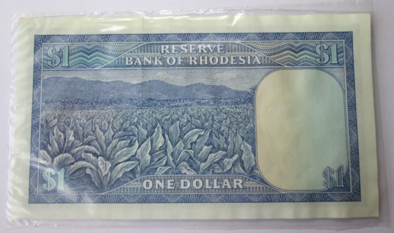 1978 Rhodesia Banknote One Dollar Serial Nr L106 861903