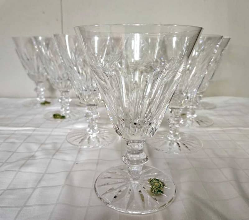 Set of 10 WATERFORD Crystal EILEEN  Red Wine Glasses Clear crystal