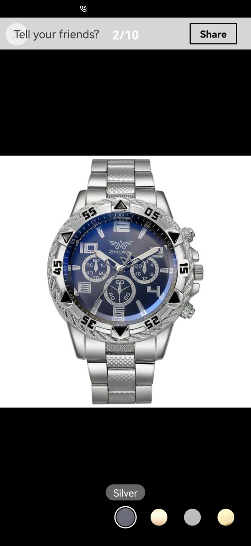 Men's Watches - Men`s ZHOwe Quartz Watch With Cross pendant necklace ...