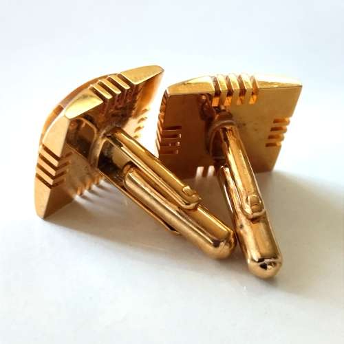 Cufflinks Tiger Eye Gold Plated Cuff Links O0003 was sold for 69.00