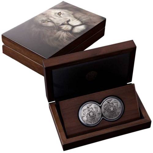 BIG 5 Fine-Silver Double Proof Coin Set 2019 - Lion