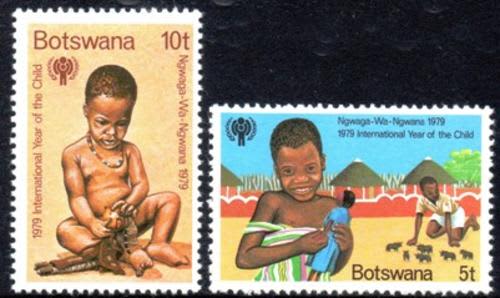 Botswana - 1979 Year of the Child Set MNH SG 452-453