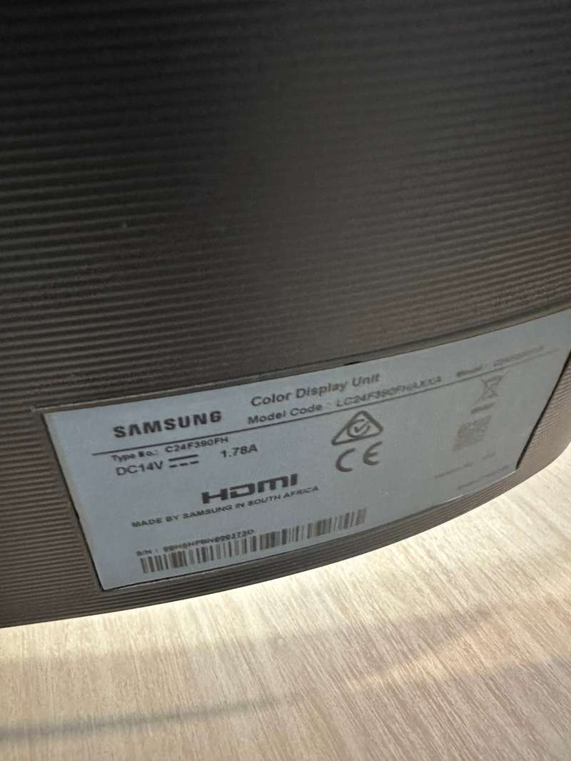 Monitors Samsung C24F390FH 24` FHD FreeSync 1800R Curved Monitor