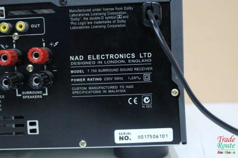 Amplifiers & Processors - NAD T750 DOLBY PROLOGIC 5.1 CHANNEL SURROUND